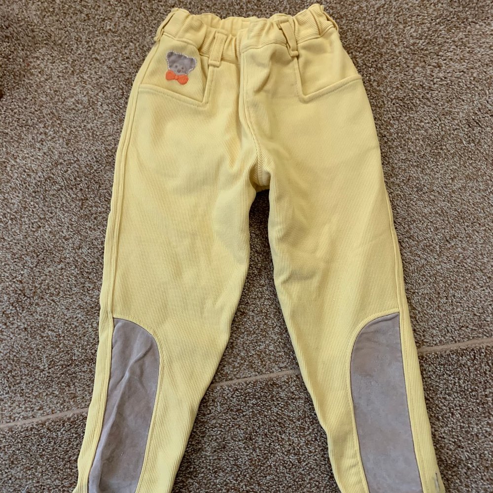 Girls Prenatal yellow corduroy slacks